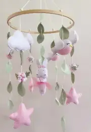 Baby Cot Mobile - Little Rabbit Dancer Nursery Mobile - Nursery Decor