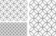 Quilting Full Line Stencil WINEGLASSES A3 Reusable for Quilts use Pounce New