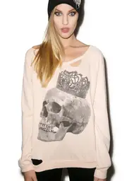 [Chaser] Crowned Skull Sweater