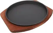 1pc Induction Stovetop Grill Cooking Grill Nonstick Grilling Pan Steak Grill Plate Hibachi Grill Outdoor Korean Grill Pan Steak Frying Pan Food Grill Plate Kettle Pans Ovens Wooden
