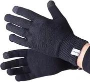 [Pure Athlete] Wool Ski Glove Liner with Touch Screen Technology – Premium Merino Wool Winter Gloves for Skiing, Cold Weather