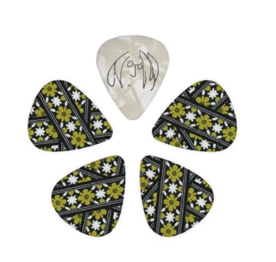 John Lennon Beatles Rooftop Guitar Picks, Medium Gauge 10-Pack Celluloid