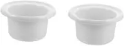 Gatuida 2pcs Ceramic Slow Cooker Pot Even Heat Distribution Rice Warmer Replacement Accessory for Slow Cooker