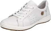 [Josef Seibel] Caren 01 White Leather White Womens Sneakers Casuals Shoes