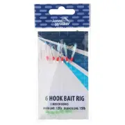 JARVIS WALKER 6 Hook Bait Rig - with 12lb Main Line & 15lb Branch Line