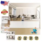 140 Inch Retractable Baby Gate - Extra Wide Safety Mesh Gate for Kids & Pets