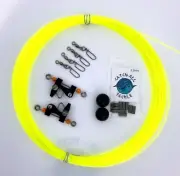 Hi Viz Line Outrigger Kit -Stop Balls,Outrigger Clips, Snaps,Crimps, 100 Ft Line