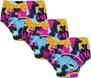Caihoyu Little Boys Potty Training Underwear Pants Reusable Boxer Briefs Training Pants for Toddler Girls 5T Bright Dinosaur Creative