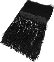 Tofficu 20cm Sequin Tassel Trim Fringe for Costumes Hip Scarf Belt DIY Dance Apparel 10 Yards/Strip for Stage Performance and Rave Accessories