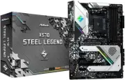 ASRock X570 Steel Legend AMD Ryzen 5000 Series CPU (Socket AM4) Compatible ATX