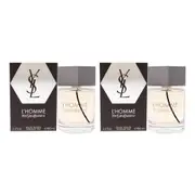 Yves Saint Laurent LHomme - Pack of 2 For Men 3.3 oz EDT Spray