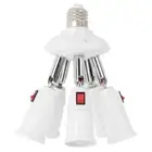 E27 Adjustable Lamp Holder LED Bulb Socket Base Adapter Converter (5-head)