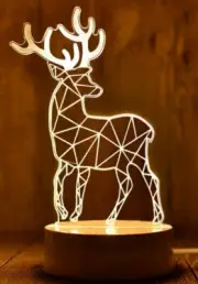 Optical illusion 1 Pc 3D Deer Night Light