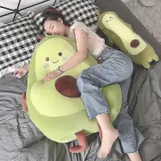 Cute Avocado Plush Toy Cartoon Smile Avocado Sleeping Pillow Cushion Stuffed Plant Soft Doll Fruit Pillow Baby Toy Gift For Her-yezi About 68cm