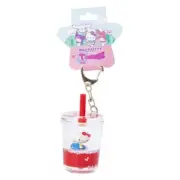Hello Kitty Tsunameez Acrylic Keychain Boba Tea Sanrio