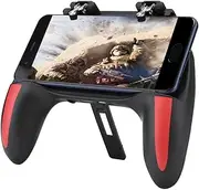 Mobile Phone Game Controller Wireless Mobile Gaming Controller with Dual Cooling Fan for PUBG/Call of Duty/Fortnite Gamepad Game Handle for 4.7-6.5 inch Android/iOS Smartphone