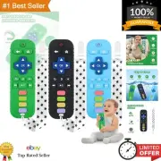 Colorful 3 Pack Silicone Teethers for Baby Relief - Dishwasher Safe & Freezable
