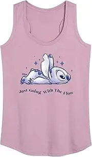 [Disney] Lilo & Stitch - Go with The Flow - Women's Racerback Tank Top