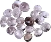 2.2lb/1000g Tumbled Polished Natural Smoky Quartz Stones, Healing Stones Fish Tank Decor, Zen Garden, Wicca, Aromatherapy, Reiki, Healing Energy, Chakra Stones,1.0~1.2in/2.2lb
