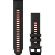 Garmin 010-13280-06 QuickFit 22 mm Replacement Watch Strap Band Black/Flame Red