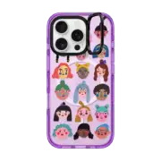 iPhone 16 Pro Impact Ring Stand Case MagSafe Compatible GIRLS by Daria Solak Illustrations