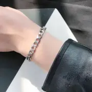 Titanium Armor Link Bracelet – 21 cm (8.27 in) – Sleek and Durable Design