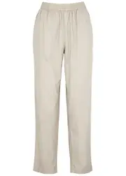Skall Studio Edgar Cotton-poplin Trousers - Light Grey - 10 10