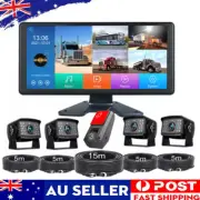 5CH 10.36" IPS Quad Monitor DVR Backup Camera For Truck Semi Box Bus RV Reverse