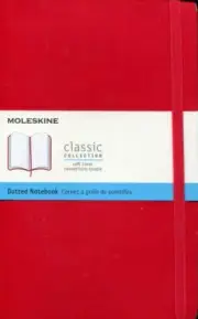 Moleskine Classic Collection softcover Red Dotted Notebook Large NEW 21x13 cm