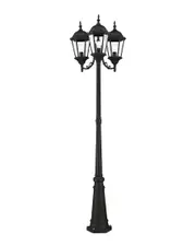 Livex Lighting 3-Light Textured Black Outdoor Post-Light