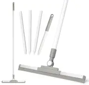 Floor Squeegee,134Cm Long Handle Floor Scraper Heavy Duty, Pet Hair Remover for