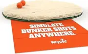 WHYGOLF Bunker Mate | Simulate bunker shots anywhere with our golf practice mats. Our bunker golf mat is a golf swing trainer aid designed for indoor golf simulators or as an outdoor golf training aid
