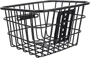 LAPYAPPE Folding Iron Storage Basket for Bike Durable Front Handlebar Basket Easy Attachment for Cycling for Rides Convenient Bike Accessories