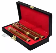 Irish Professional Rosewood D Flute 4 Piece Natural Finish With Free New Case