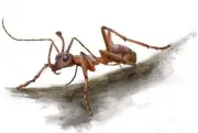 Ceratomyrmex Ellenbergeri burmite Cretaceous Amber fossil dinosaurs era