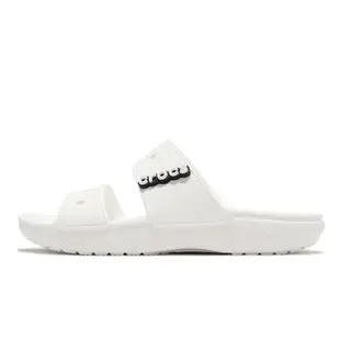 Crocs 涼拖鞋 Classic Sandal 白 男鞋 女鞋 經典 雙帶 可搭鞋扣 卡駱馳 206761100 [ACS 跨運動]