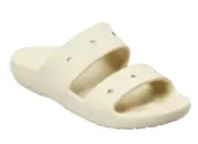 Crocs Classic Two-Strap Sandals Slide Bone - US Men's 9 Women's 11