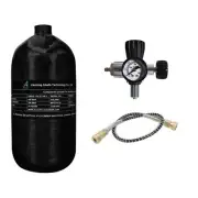 TUXING 4500Psi Pcp Air Tank 2.7L Carbon Fiber HPA Tank with regulator for Airgun