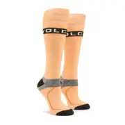 Volcom Friggid Wool Blend Over The Calf Sock in Coral Haze
