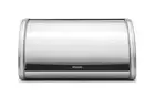 Brabantia Roll Top Matte Steel Bread Bin Medium Matt Steel