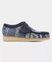 Clarks Men's Wallabee Blue Fabric 26166649