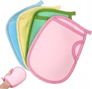 WRITWAA Portable Bath Shower Gloves Exfoliating Gloves Body Scrubbing Mitts for Back Body Cleaning