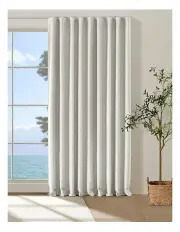 [Cadence & Co.] Bennett Faux Linen Blockout S-fold Curtain in Cloud