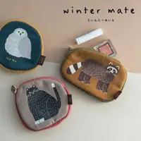 在飛比找蝦皮購物優惠-Winter Mate 森林系動物 小提袋 托特包 小拉鍊包