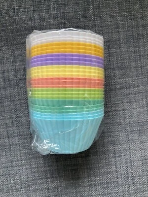 SAWNZC Silicone Cupcake Baking Cups 24 Pack, Reusable Cupcake Liners Non-stic...