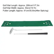 Foldable Putting Green Mat Set With Putter And Balls ZO