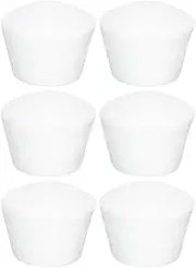 Luxshiny Foam White Cupcake Model, 6PCS Polystyrene Foam Cake Model Fake Cake Expanded Mould White Muffin Model DIY Foam Mold for Crafts Wedding Birthday Party Decoration