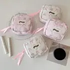 Bowknot Sanitary Pads Bag Data Cables Organizer Napkin Pouch Storage Bag