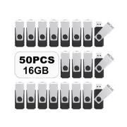 TOPESEL USB Flash Drive 50PCS 16GB Bulk USB 2.0 Flash Drive Memory Stick USB ...
