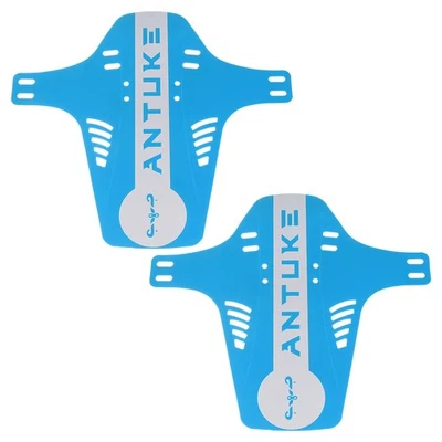 2pcs Mountain Bike Mudguard Tire Rear/Front Fenders with Cable Tie for MTB, Blue